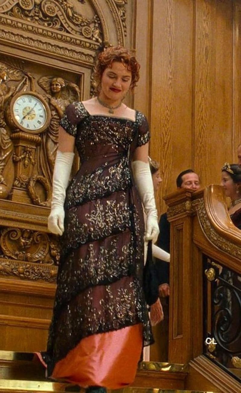 Kate Winslet's Blue Evening Gown in Titanic