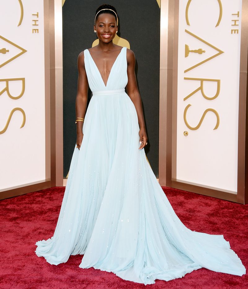 Lupita Nyong'o's Powder Blue Prada