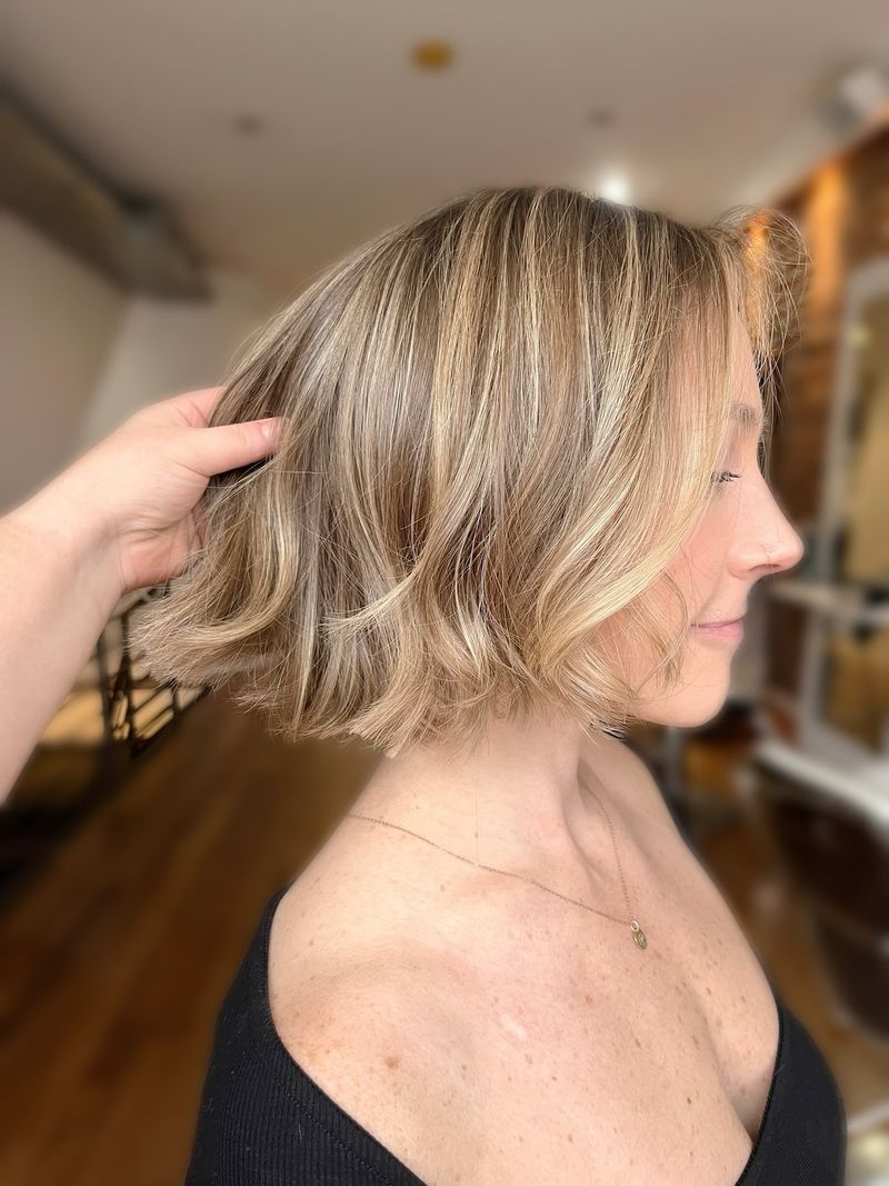 Shoulder-Length Cut with Bangs