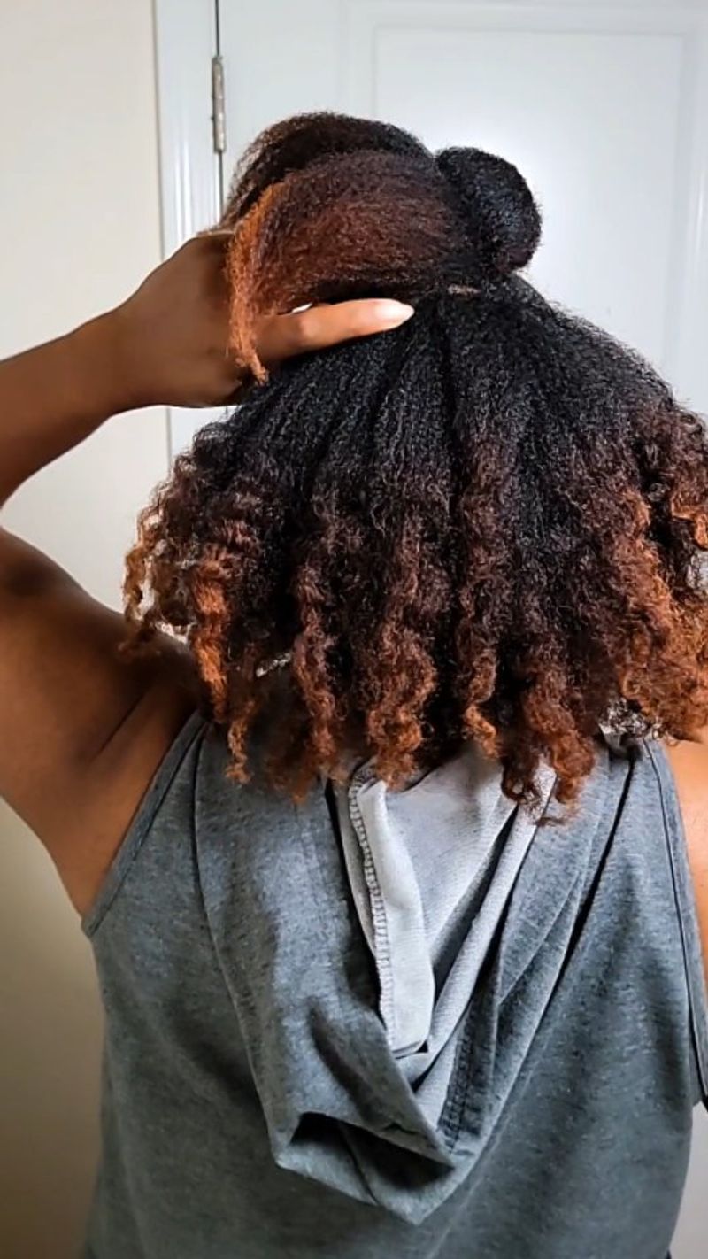 Twisted Bun With Center Part