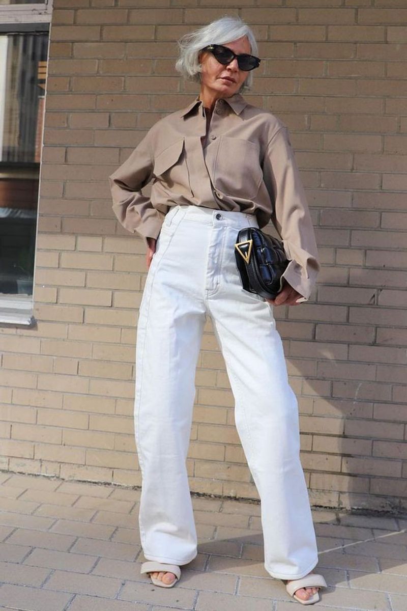 White Flared Jeans