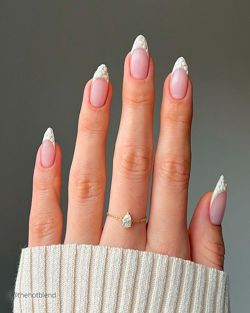 Blush Base with Metallic Snow Tips