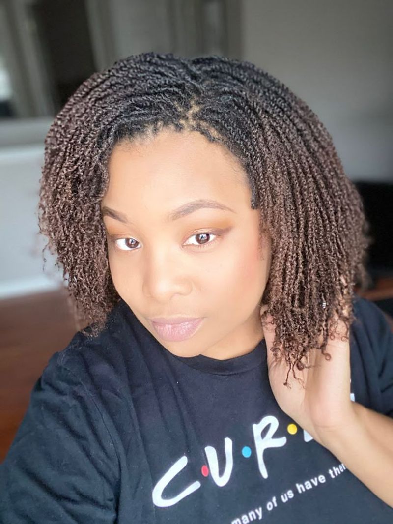 Short Two-Strand Twist Cut
