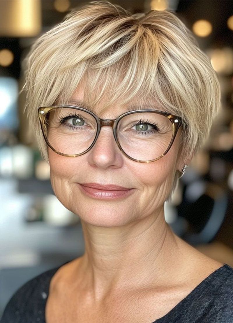 Angled Bob with Side Fringe