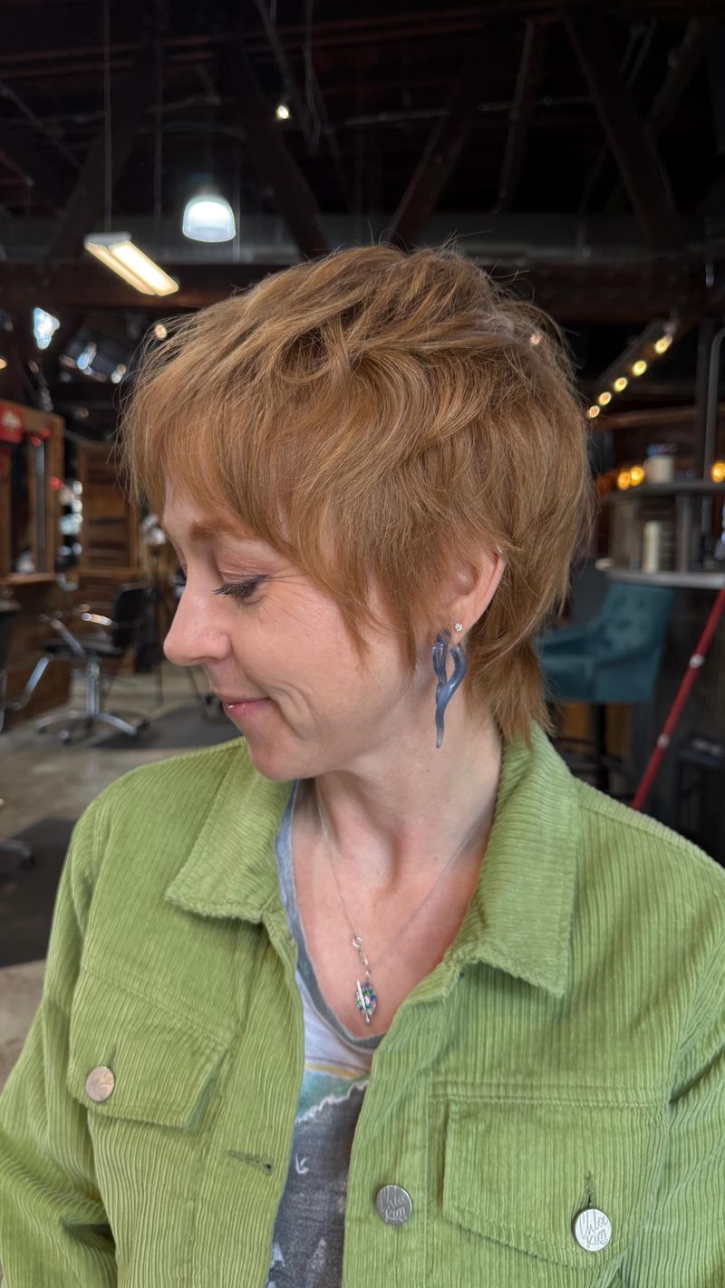 Blunt Pixie With Edge