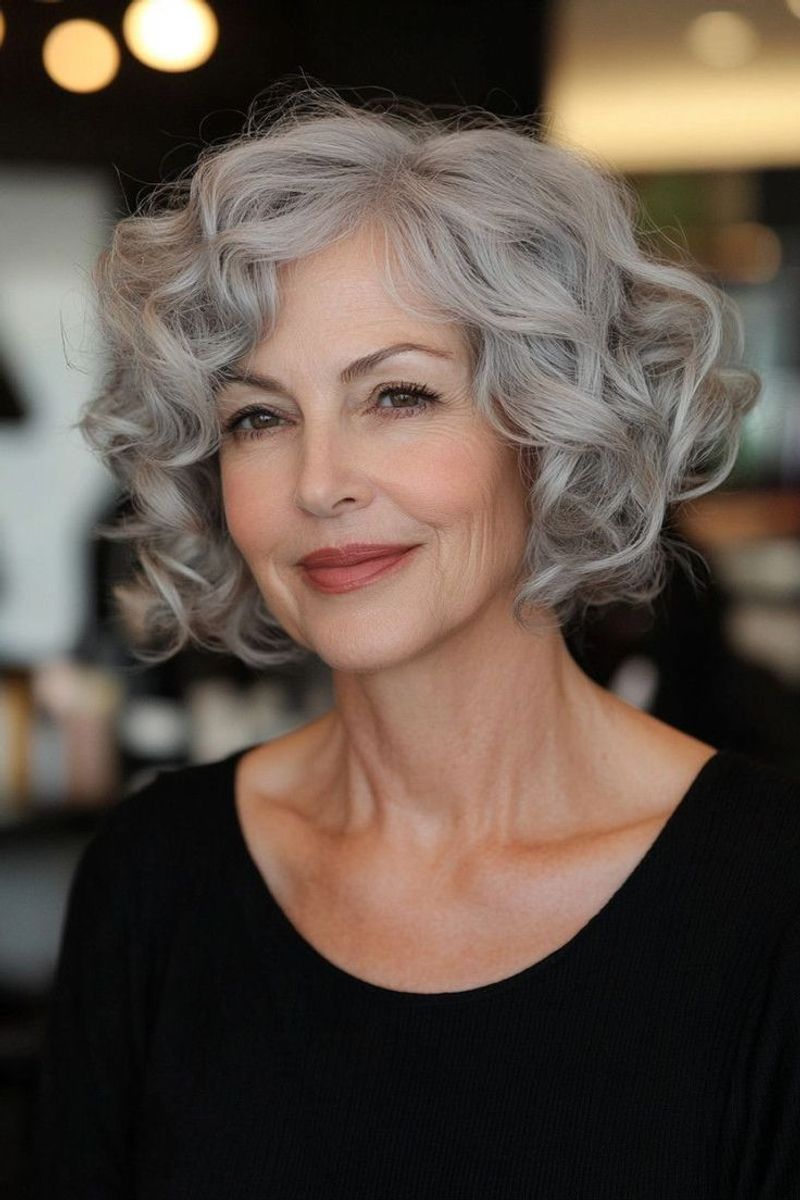 Curly Crop with Volume