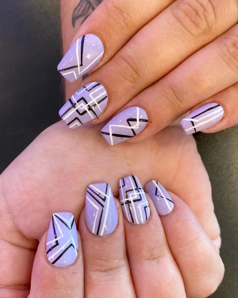 Dusty Pink with Silver Striping Tape