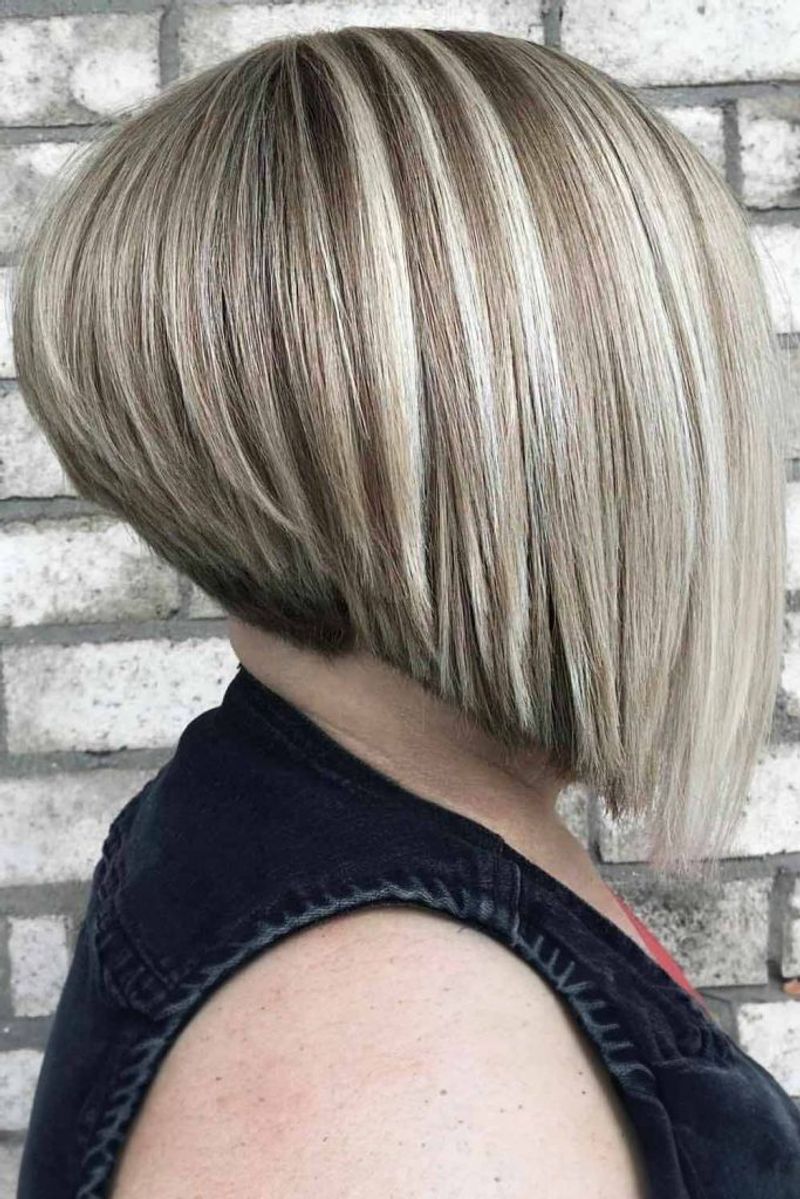 Stiff Asymmetrical Bob With Harsh Angles