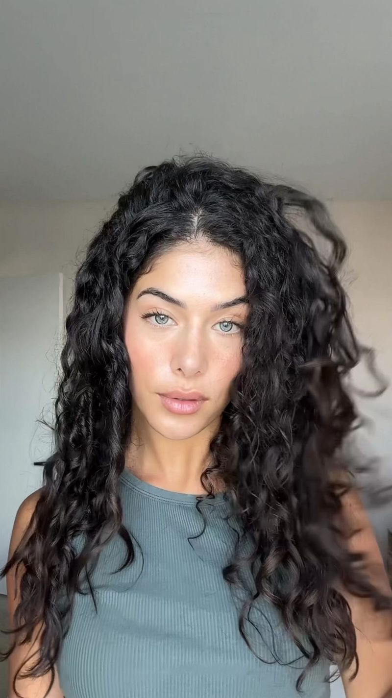 Mousse and Scrunch Air-Dry Method
