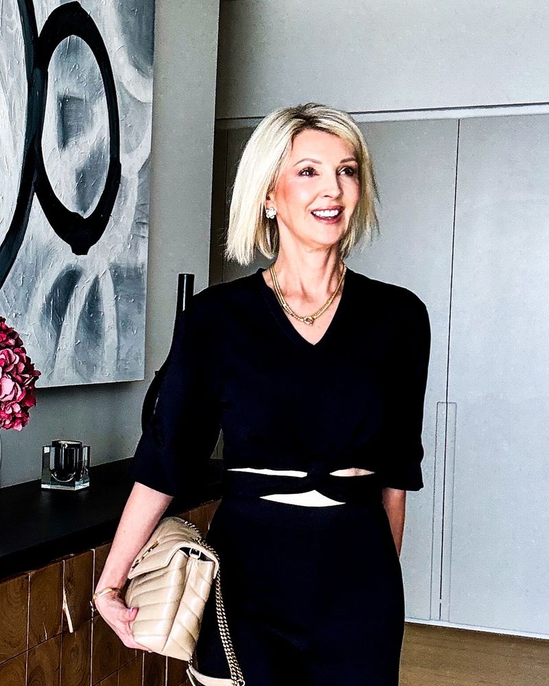 Tailored Blazer & Silk Tank
