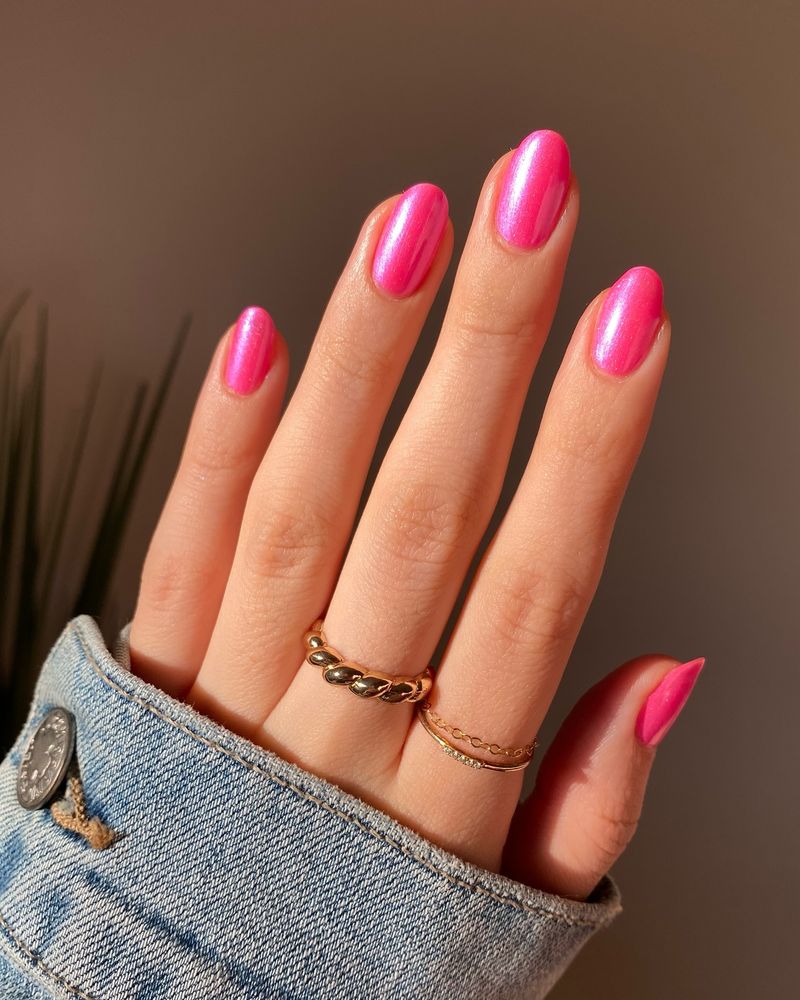 Neon Pink with Glossy Topcoat