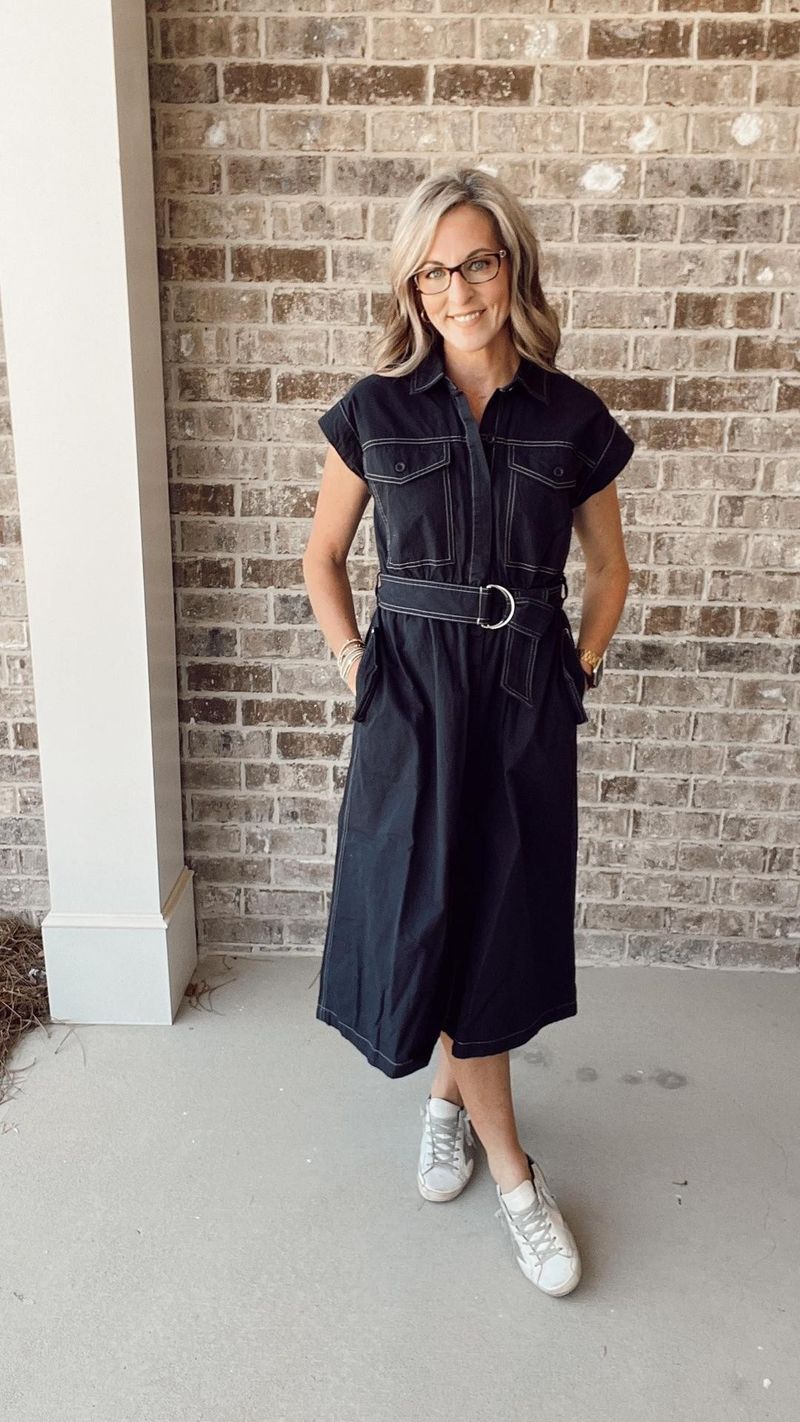 Belted Shirt Dress