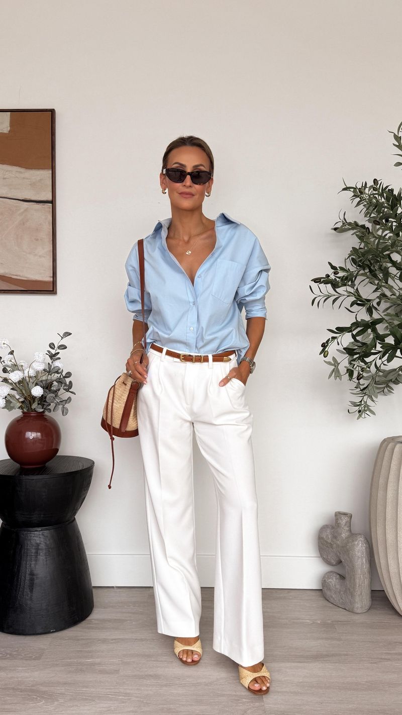 Boxy Linen Button-Down
