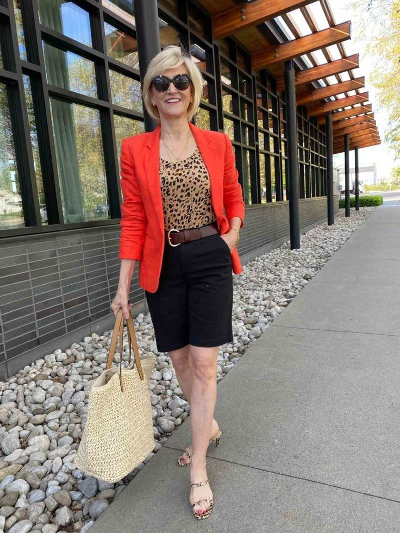 Cap-Sleeve Top with High-Rise Shorts