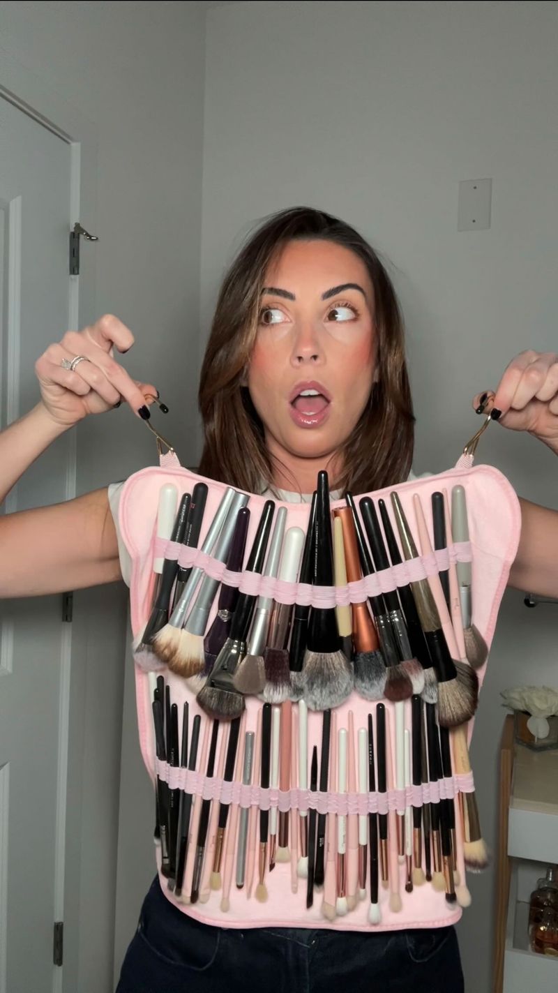 Dry brushes horizontally or upside down