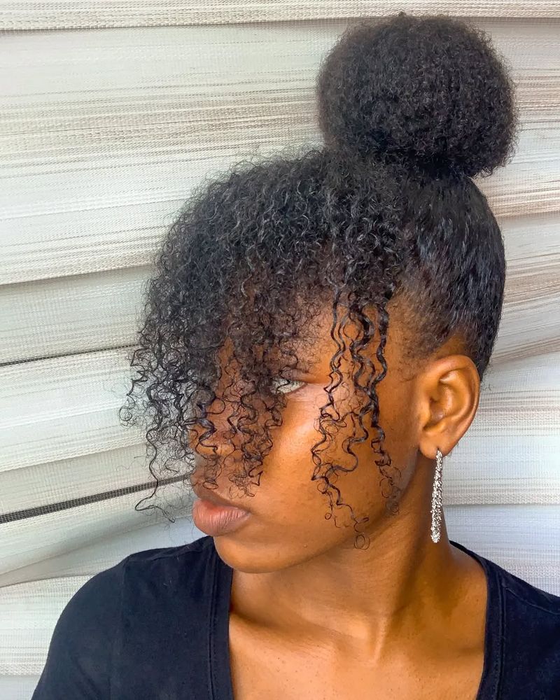 High Bun with Curls