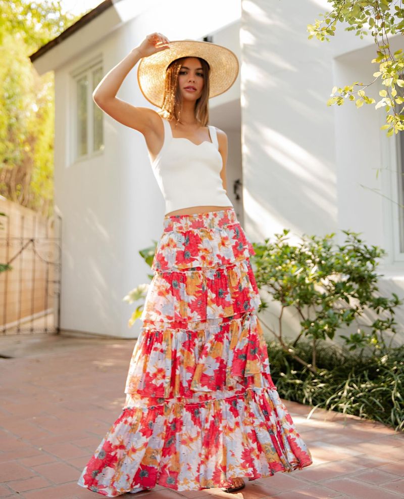 Floral Maxi Skirt