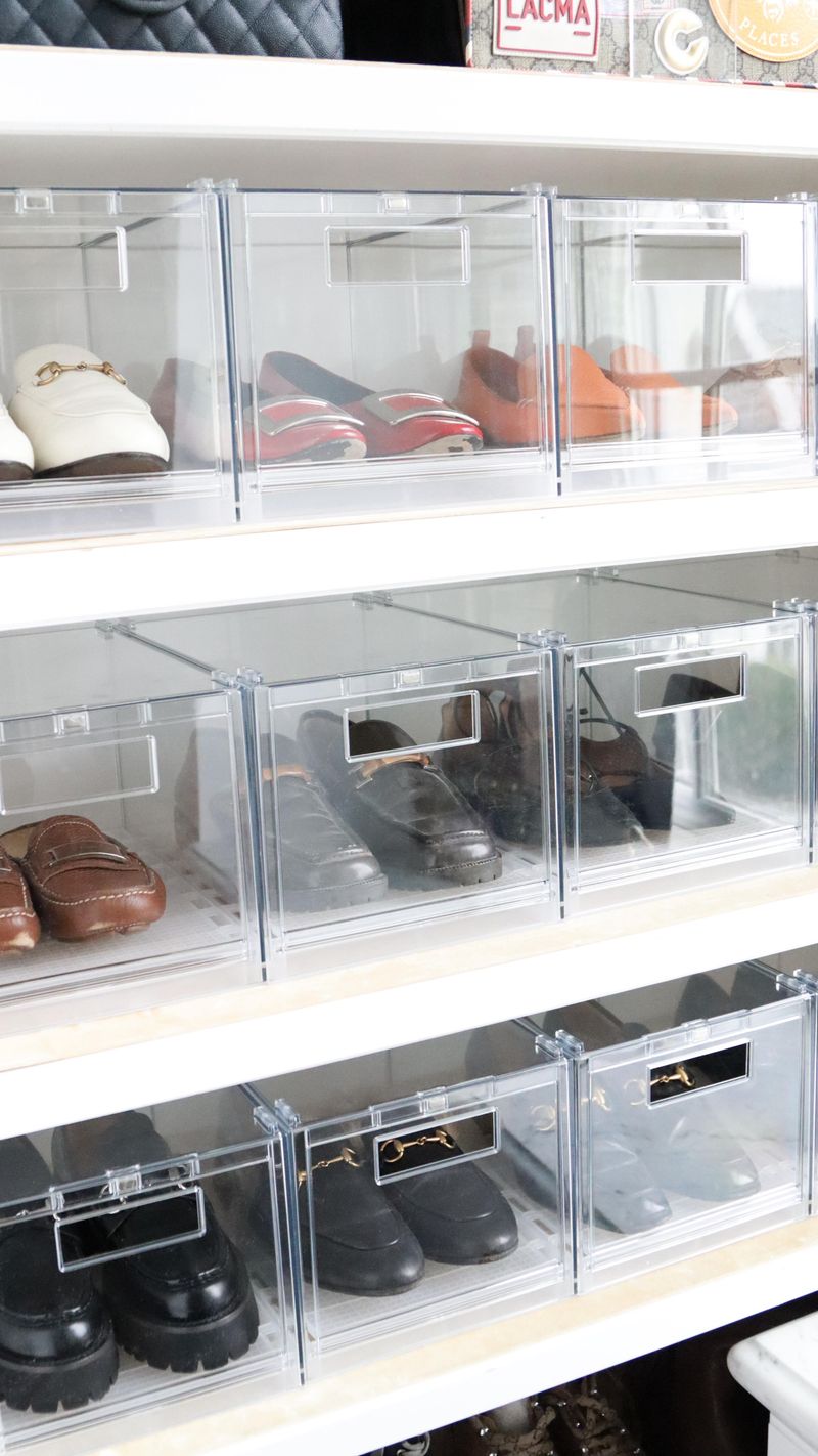 Clear Shoe Boxes: Stack Without Losing Sight