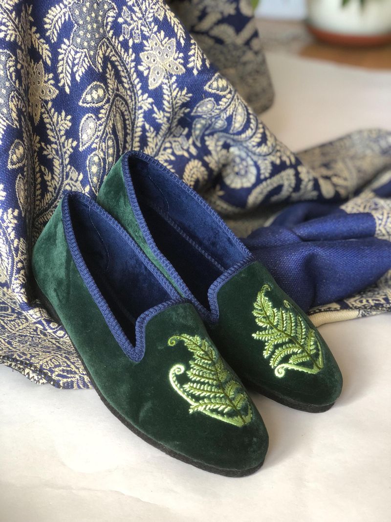 Velvet Smoking Slippers