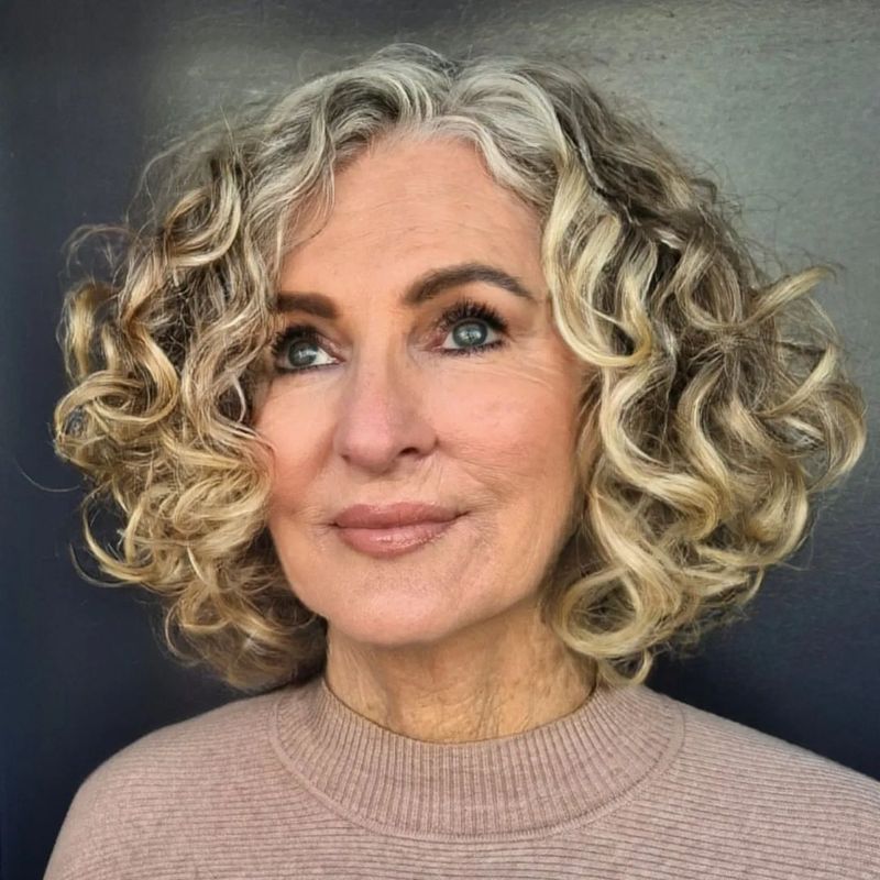 Natural Curls With Side Sweep