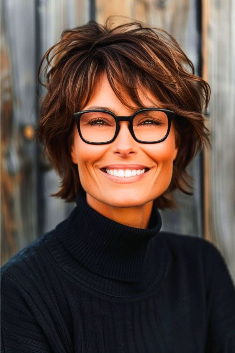 Tapered Pixie with Textured Crown