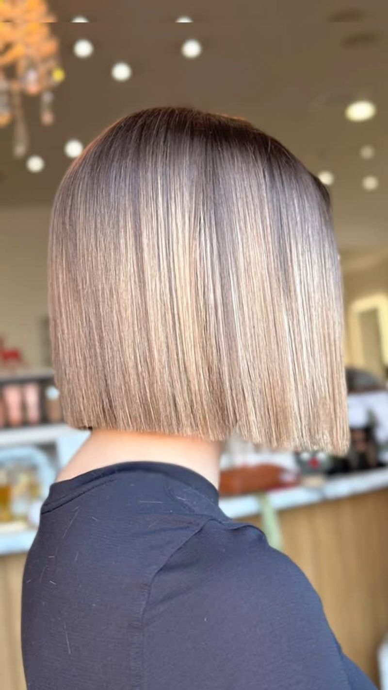 Sleek One-Length Bob