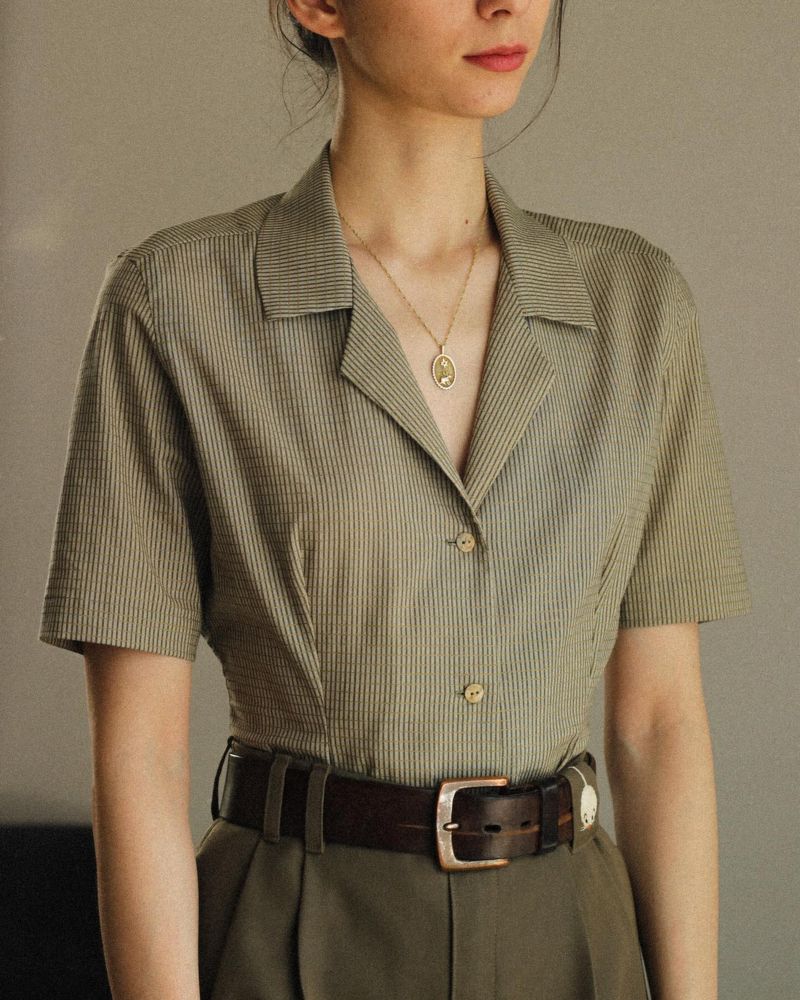 Notch-Collar Shirt