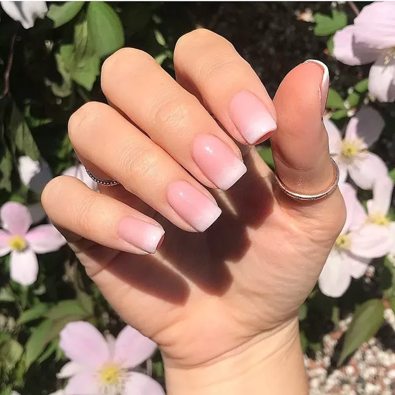 Frosty White French Fade