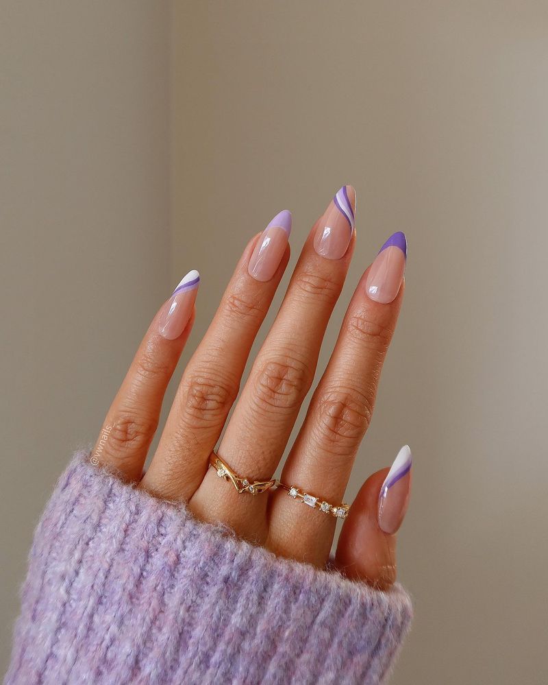 Lavender and White Floral Art