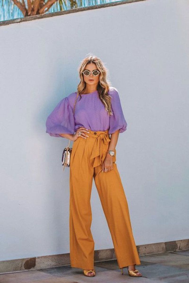 Burnt Orange and Lavender