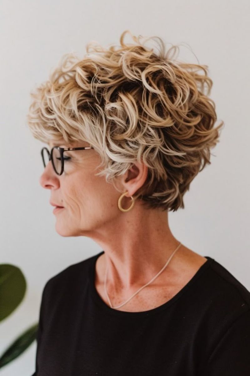 Curly Pixie Cut