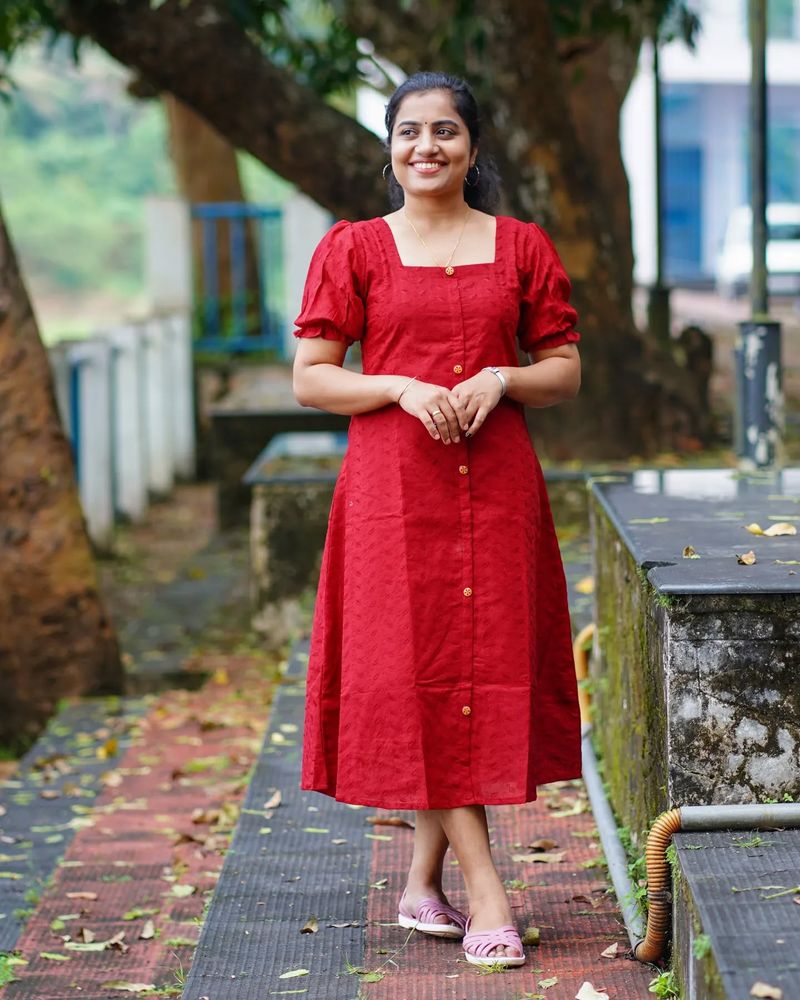 A-line Cotton Dress