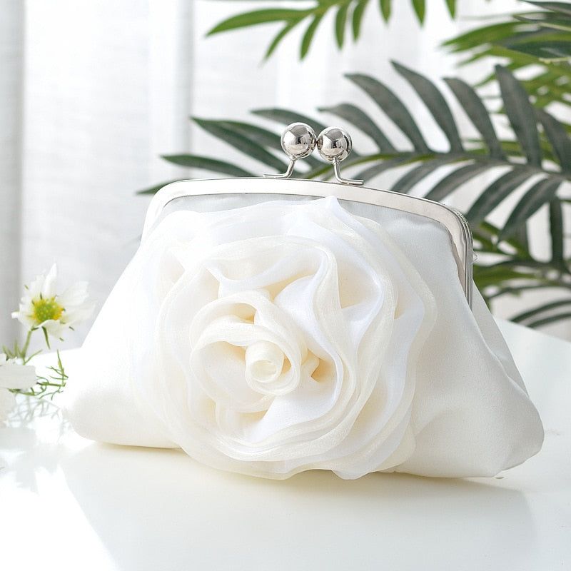 Chiffon Rosette Handbag