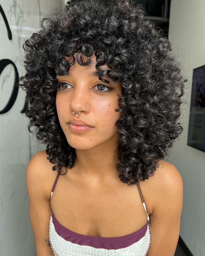 Angled Bob with Defined Curls