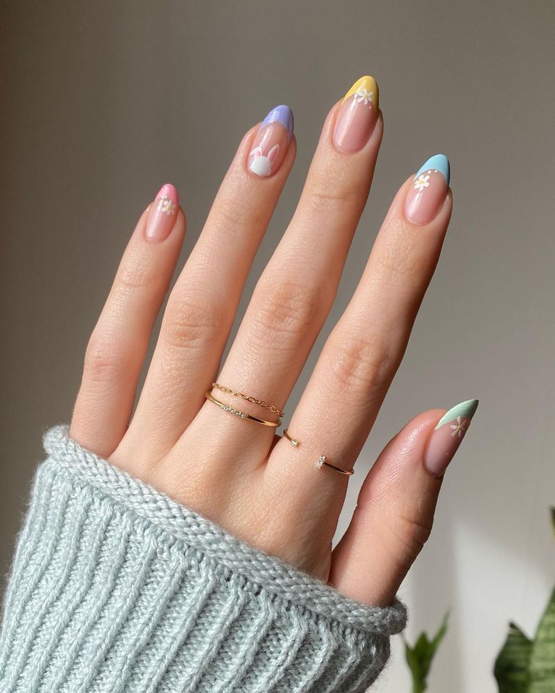 Milky Base with Icy Micro Tips