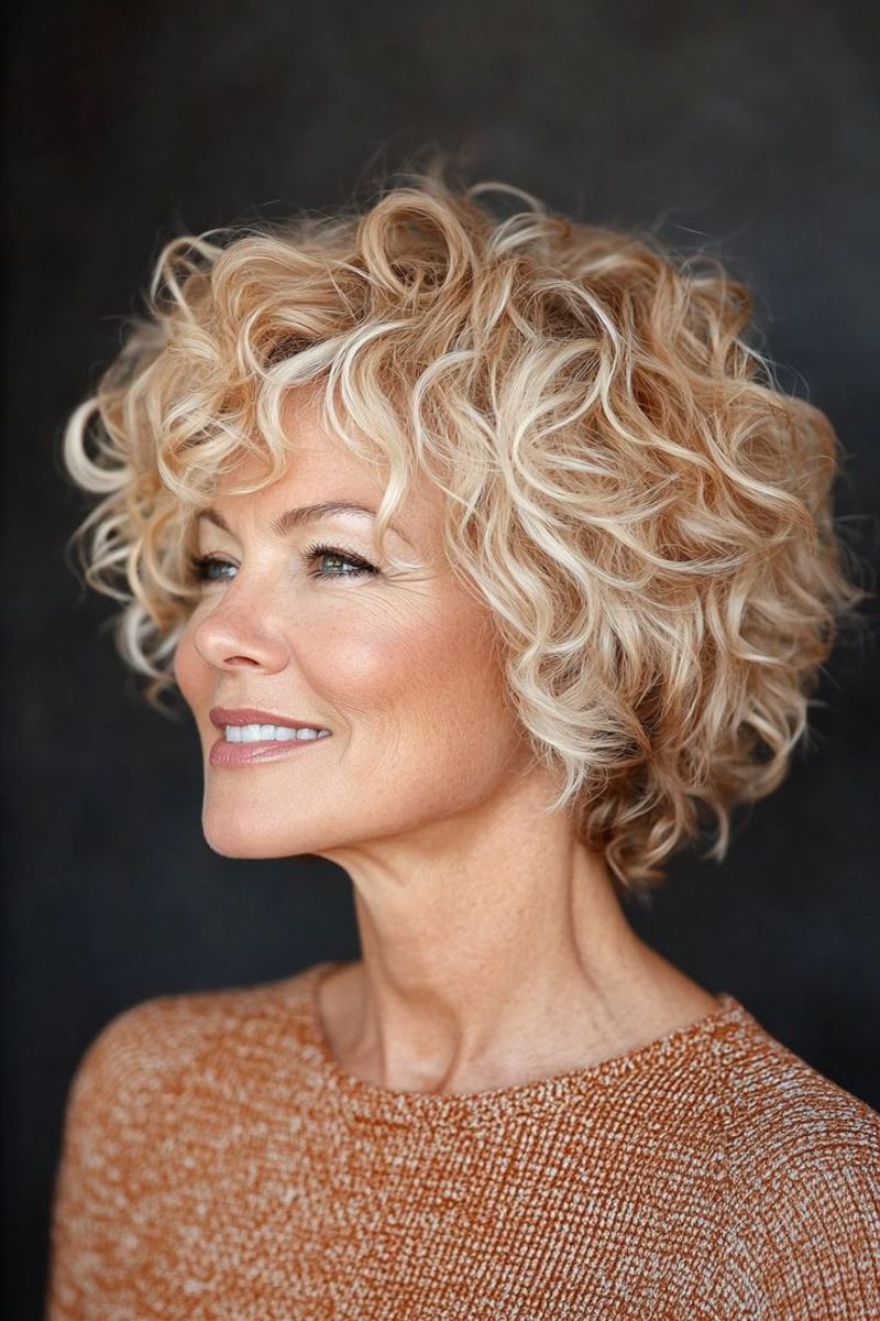 Curly Bob With Face-Framing Layers