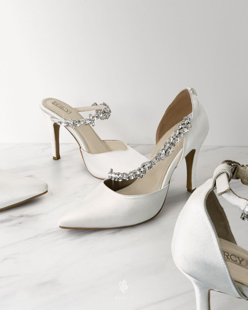 Embellished Peep-Toe Pumps