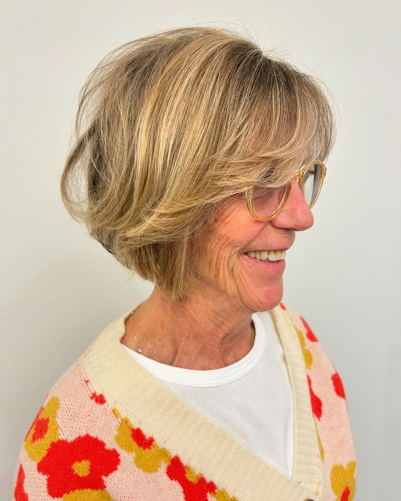 Chin-Length Bob with Blunt Bangs