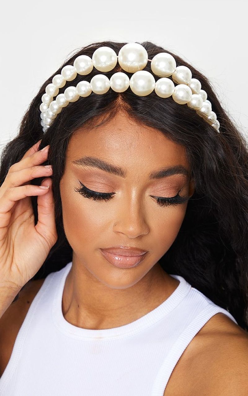 Pearl-Trimmed Headbands