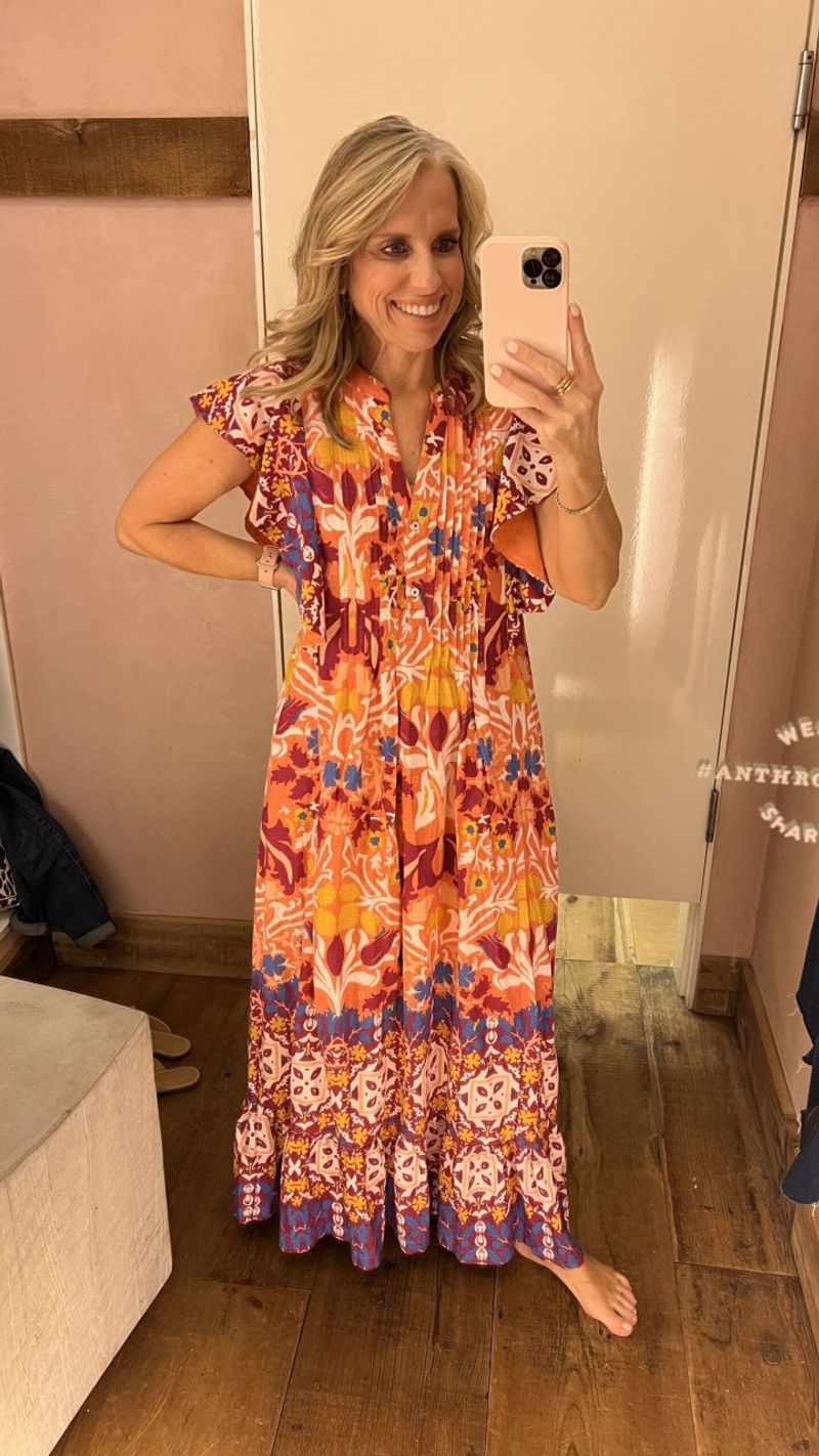 Wrap Dress + Peachy Cheeks