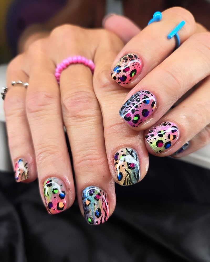 Multicolored Animal Print
