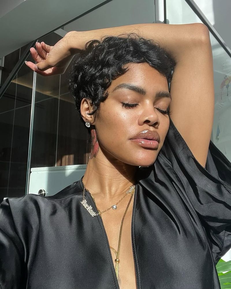 Curly Pixie Cut