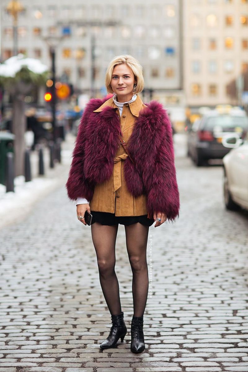 Plum and Beige
