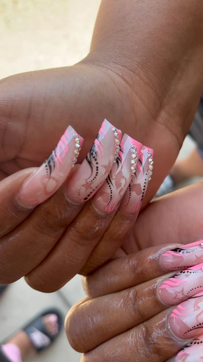 Airbrushed Nail Art