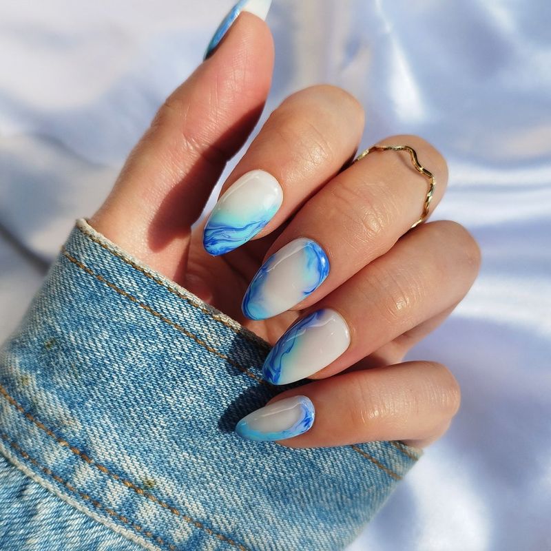 Pastel Marble Glass Effect