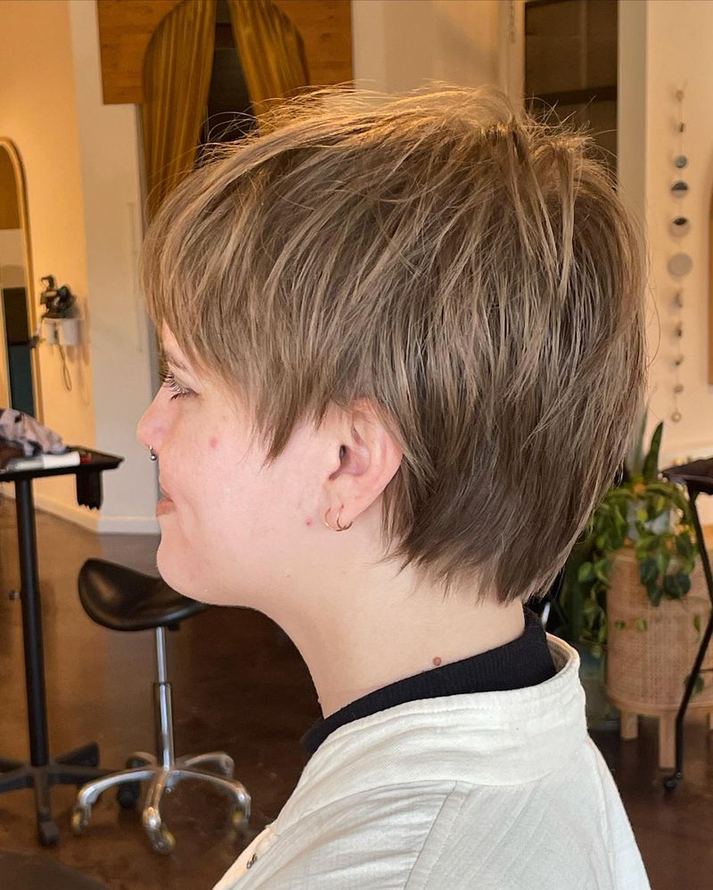 Feathered Pixie Cut