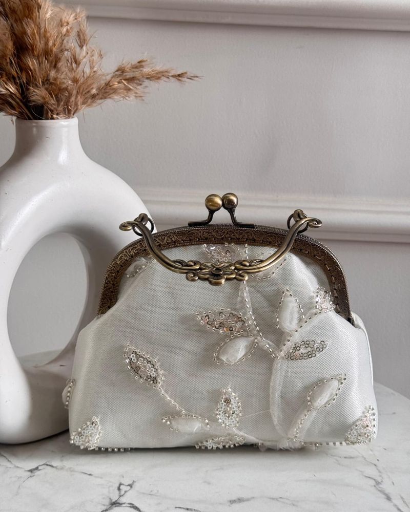 Silk Bow-Tie Clutch