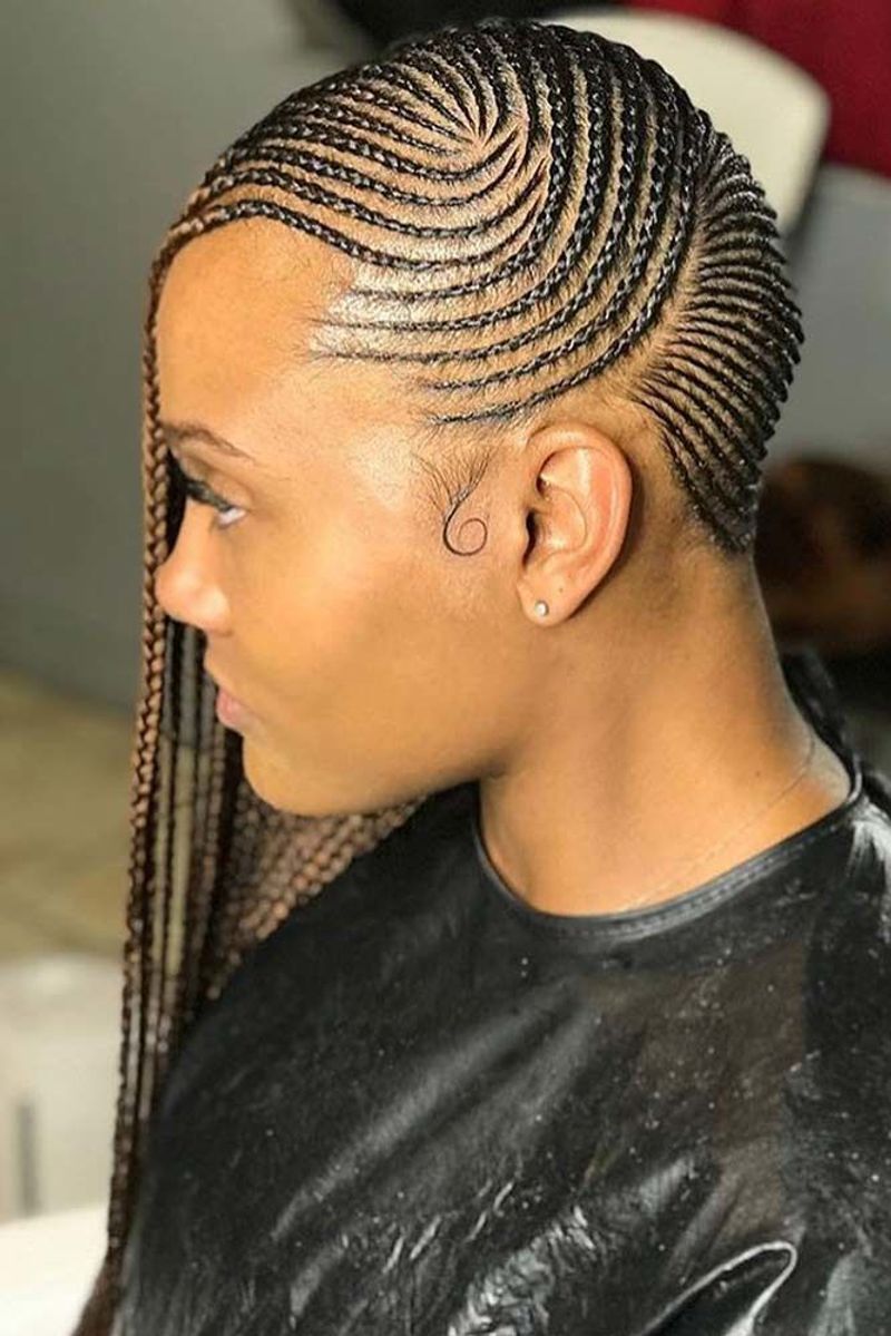 Straight Back Cornrows
