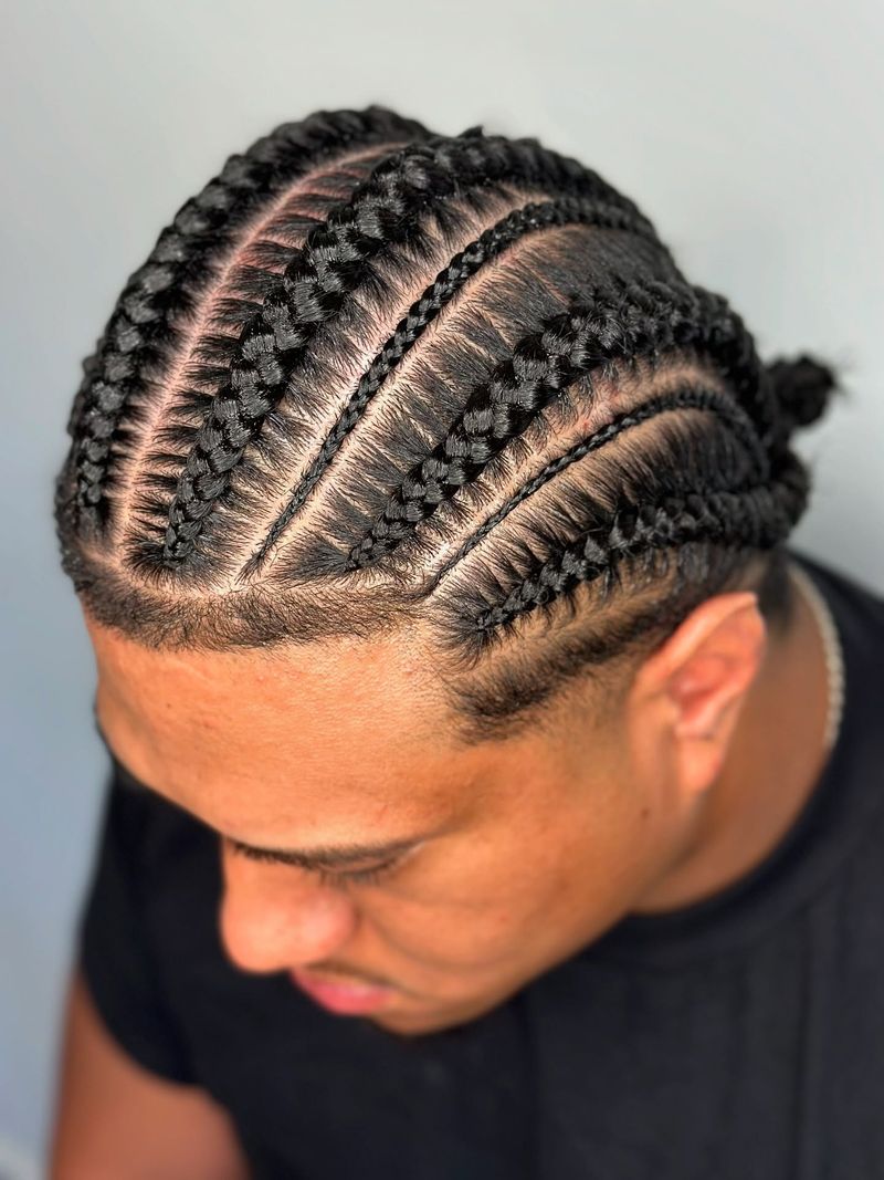 Cornrows Into Ponytail