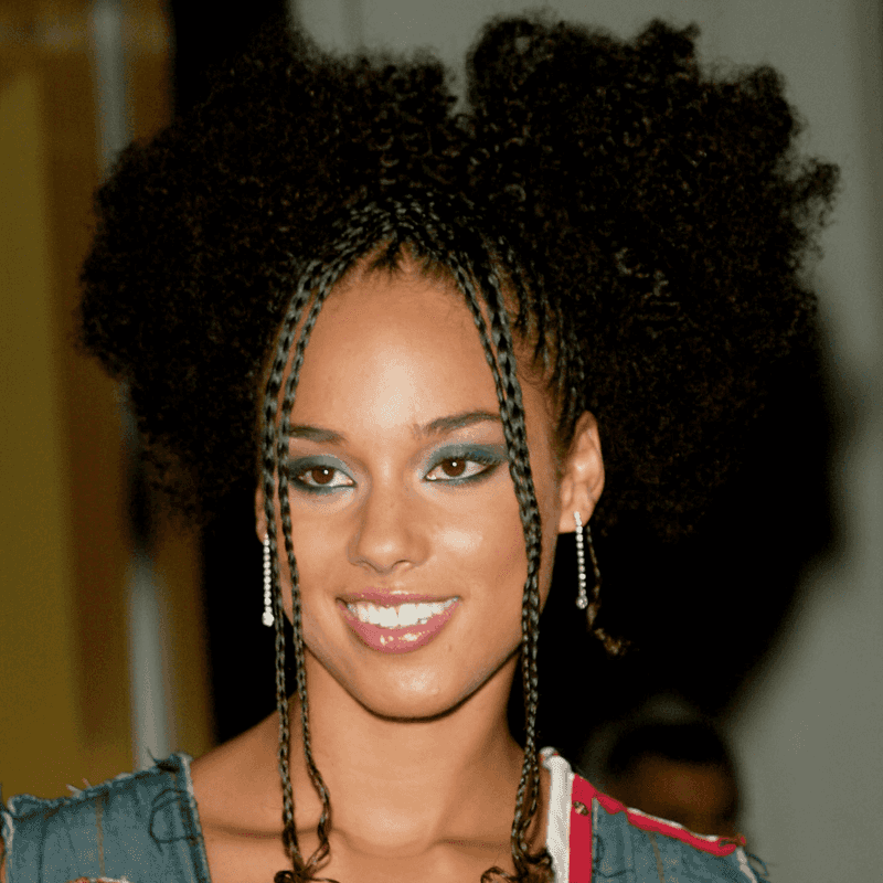 Braided Front With Curls in Back